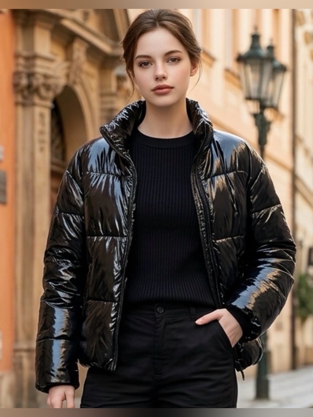 NWT Club Paradise Unisex Paxton Puffer Jacket No Front Closure - Black- Size 2XL